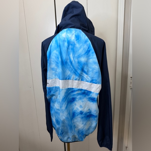 Adidas Men’s Blue and White Raincoat - Picture 5 of 11